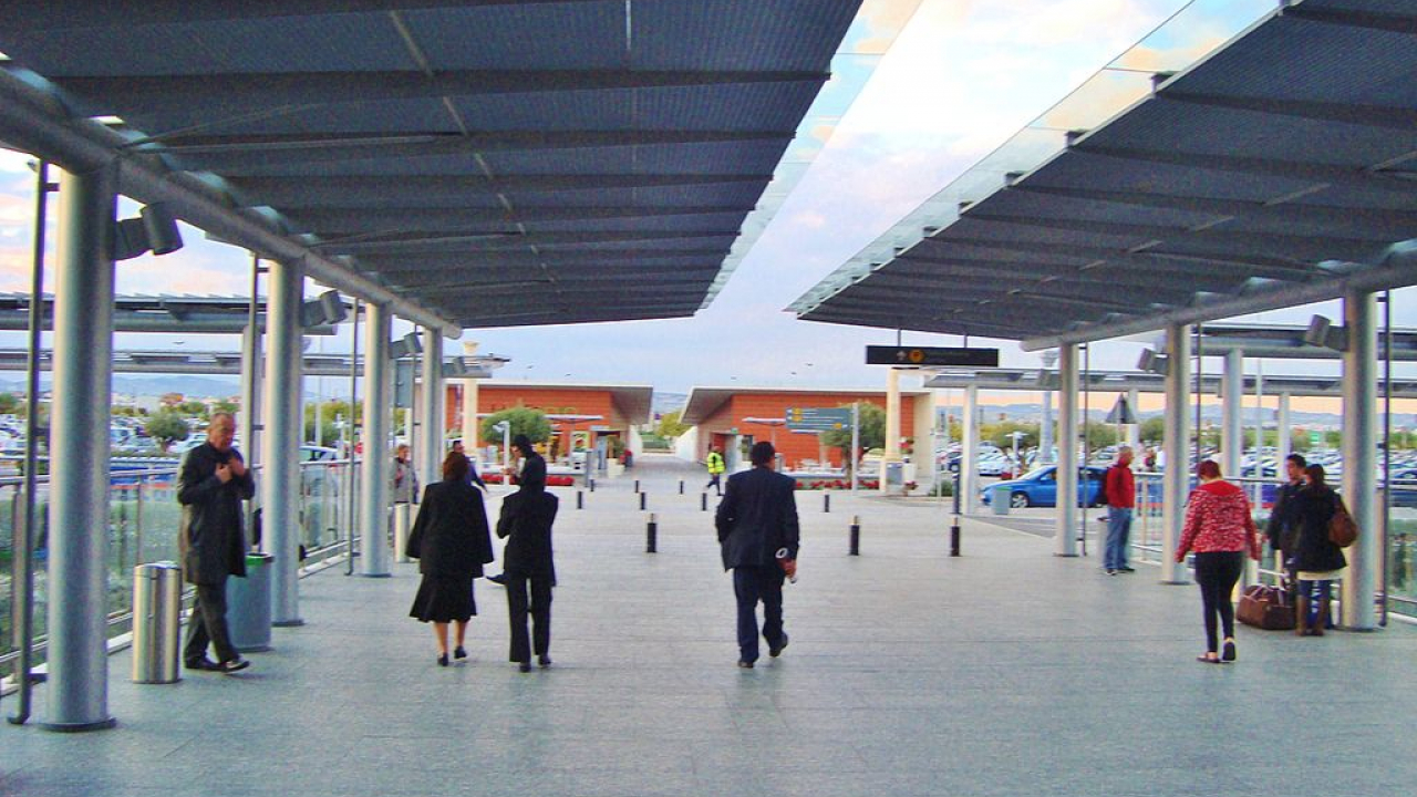 1024px Entrance of Larnaca International Airport Republic of Cyprus