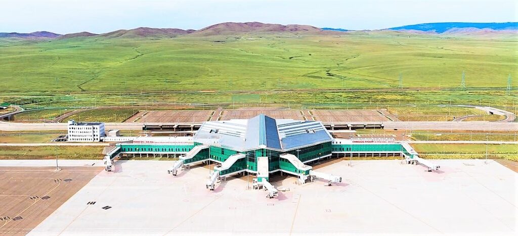 Ulaanbaatar Airport aerial shot