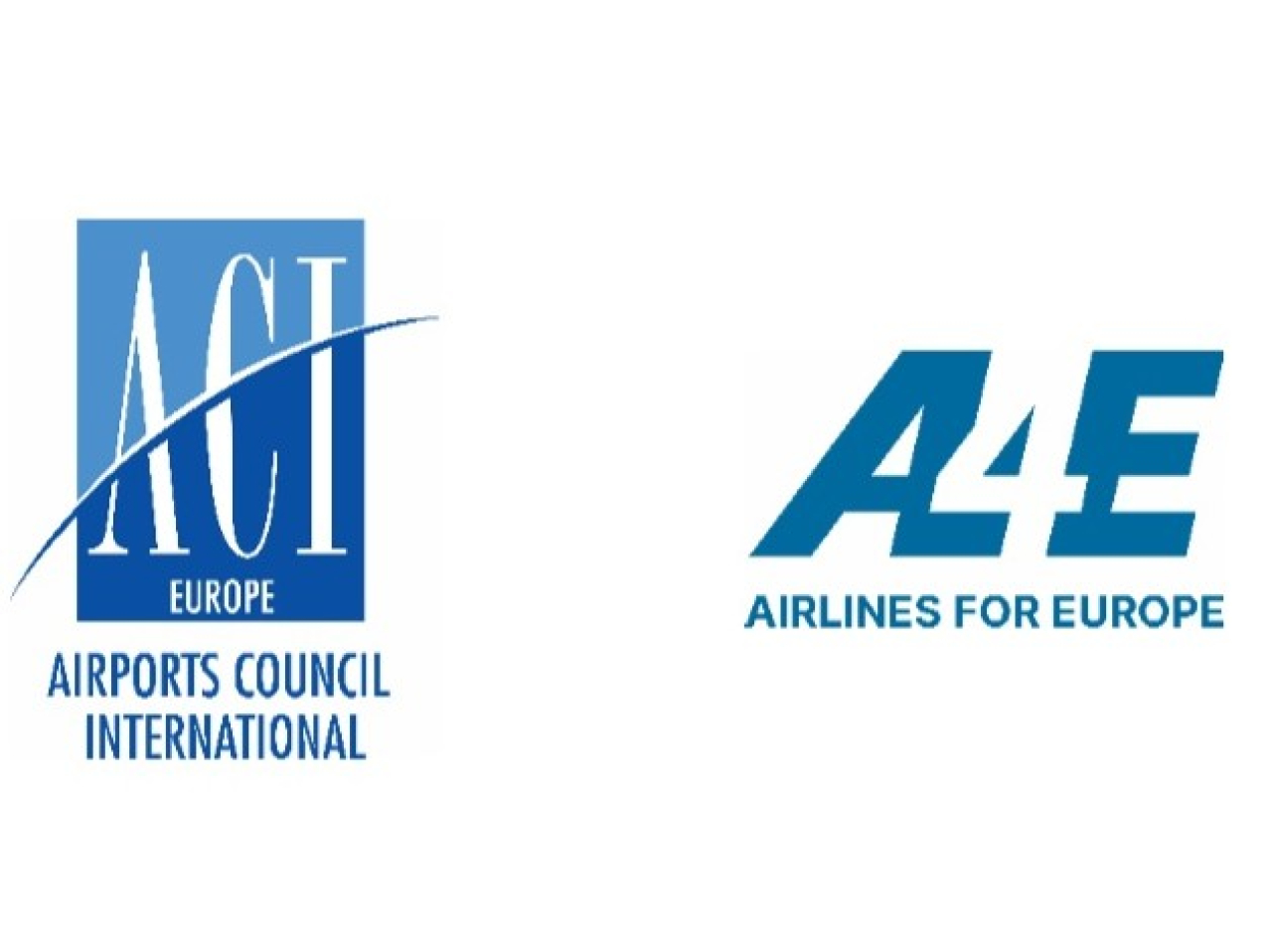mod ACI Europe and A4E logos