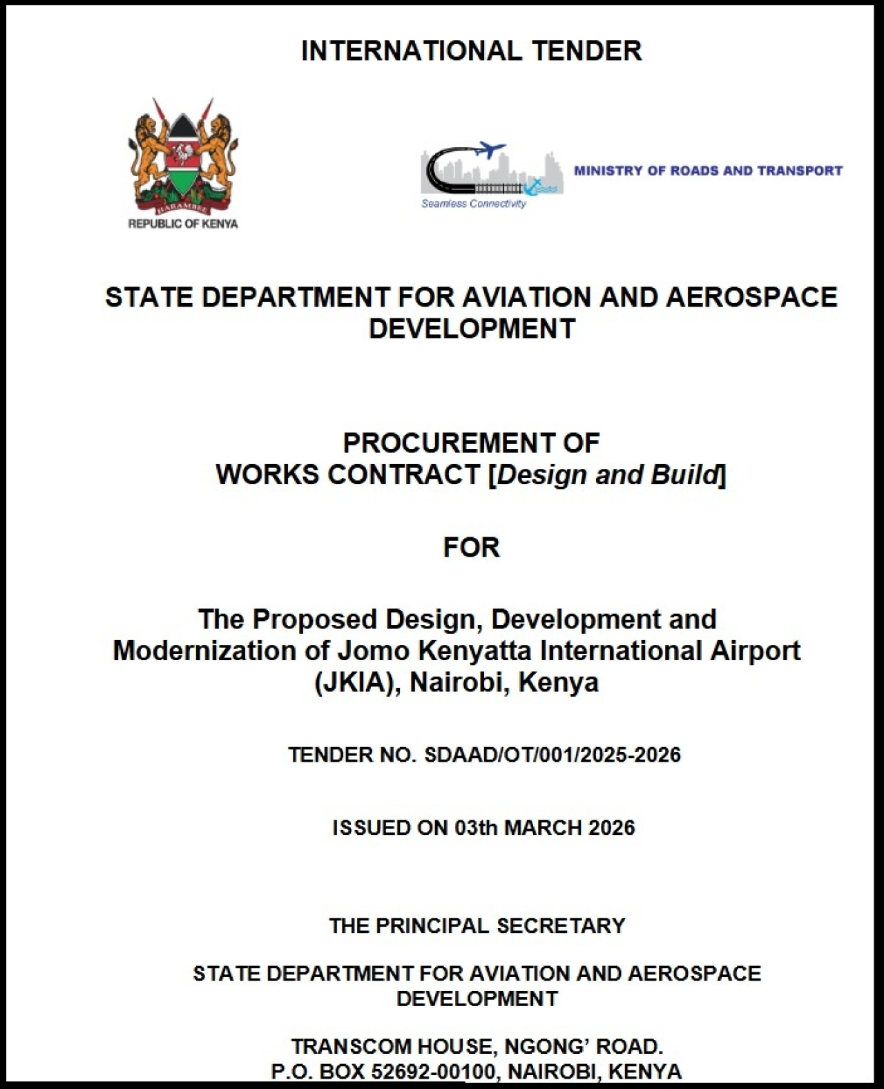 mod Kenya JKIA tender document v2