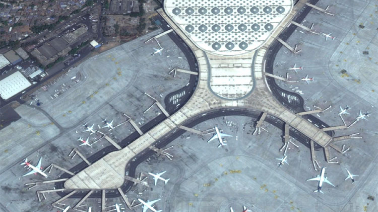 Aerial view of Mumbai Airports Terminal 2